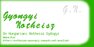 gyongyi notheisz business card